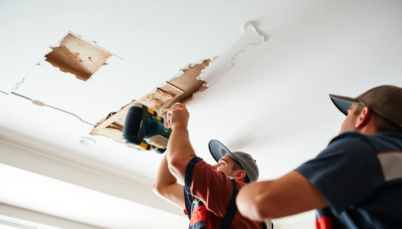 Ceiling Water Damage Repair